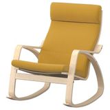 IKEA POANG sallanan koltuk kelinge koyu sarı-huş - 09625852