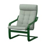 IKEA POANG sallanan koltuk koyu yeşil-gunnared açık yeşil - 09625036