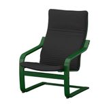 IKEA POANG sallanan koltuk koyu yeşil-knisa siyah - 29625021