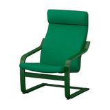 IKEA POANG sallanan koltuk koyu yeşil-vissle parlak koyu yeşil - 79618688