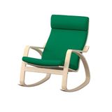 IKEA POANG sallanan koltuk vissle parlak koyu yeşil-huş - 69625854