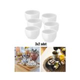 IKEA Porselen Beyaz Yumurtalık Klasik, 3x2 Adet