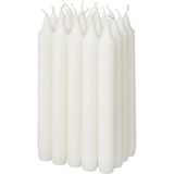 IKEA Premium Kaliteli Şamdan Mumu Yükseklik 19 cm 20 Adet - Beyaz