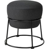 IKEA Puf, Vissle Koyu Gri Ayak Uzatma Tabureleri Yuvarlak Model