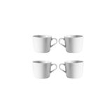 IKEA Quality 4 Adet Kulplu Çay Fincanı Yükseklik: 7 cm Hacim: 240 ml Fincan Beyaz 0067666765