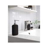 IKEA QUALİTY Sıvı Sabunluk Hacim 300 ml İkea Pompalı Sabun Kabı Stoneware Koyu Gri Yükseklik 18 Cm