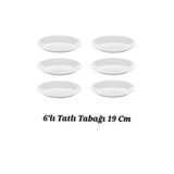 IKEA Quality Tatlı Tabağı Temperli Cam 19 Cm 6 Adet