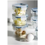 Ikea Quick 3 Adet Küçük Kare Saklama Kabı 8,5X8,5X6 Cm Sızdırmaz Kapaklı Cam Saklama Kabı Seti 180 Ml