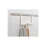 IKEA QUİCK Çelik Kapı Askısı Genişlik 35 Cm Metal 6 Kancalı Askılık Beyaz Askı Banyo Askılığı