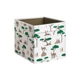 Ikea Quick Çocuk Odası Düzenleme Kutusu 33X38X33 Cm Çok Amaçlı Saklama Kutusu Polyester Desenli Kutu