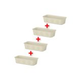 IKEA QUİCK Küçük Boy Dolap İçi Düzenleyici Kutular10x5x20 Cm Organizer Çekmece İçi Saklama 4 Adet 005654