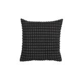IKEA QUİCK Popcorn Kırlent Kılıfı 50x50 Cm Fermuarlı Yastık Minder Kılıfı İçi Dahil Değildir Siyah Renk