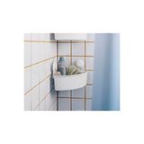IKEA QUİCK Vantuzlu Plastik Duş Sepeti 30x20x17 Cm Köşe Banyo Düzenleyici Raf Beyaz Duş Rafı 005665