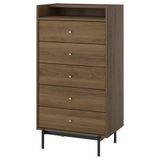 IKEA RADMANSÖ 5 çekmeceli şifonyer kahverengi ceviz görünüm - 40593603