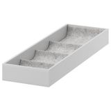 IKEA Raf İçi Bölmeli Ünite Açık Gri 15x53x5Cm MeridyenDukkan Takı-Gözlük-Saat Düzenleme Kutusu Yumuşak Keçe