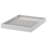 IKEA Raf İçi Bölmeli Ünite Açık Gri Ölçü 40x53x5Cm MeridyenDukkan Takı-Gözlük-Saat Düzenleme Kutusu Yumuşak Keçe