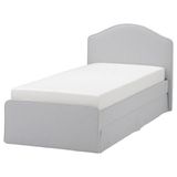 IKEA RAMNEFJALL/LINDBADEN tek kişilik karyola klovsta gri-beyaz - 09625748