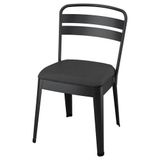 IKEA RAMSNAS Serisi, döşemeli sandalye, antrasit-Vissle koyu gri antrasit-Vissle koyu gri #000000