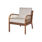 IKEA Rattan Berjer Koltuk, 60x60 cm, Beyaz, Ergonomik Tasarım