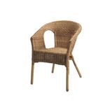 IKEA Rattan Berjer Koltuk, 60x60 cm, Doğal Rattan-Bambu