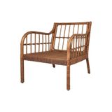 IKEA Rattan Berjer Koltuk, 60x60 cm, Kahverengi