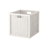 IKEA Rattan Beyaz Renk Sepet Kutu Düzenleyici, 32x35x32 cm, Çok Amaçlı Kullanım