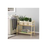 IKEA Rattan El Dokuması Çiçeklik, 60 cm, Kahverengi