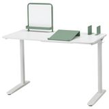 IKEA RELATERA çocuk çalışma masası beyaz-açık gri-yeşil - 29607376