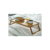 IKEA Resgods Bambu Yatak Tepsisi, Katlanabilir Ayaklar, 52 x 29 x 25.5 cm