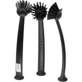 IKEA RINNIG Bulaşık Fırçası Koyu Gri - 3'lü Set