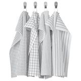 IKEA Rinnig - Koyu Gri / Beyaz - 4 Adet 45x60 cm Kurulama Bezi