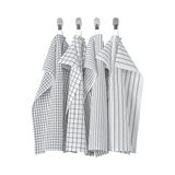 Ikea Rınnıg Kurulama Bezi Beyaz-Koyu Gri - 40 x 60 cm - Beyaz - Açık Gri