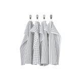 IKEA Rınnıg Mutfak Bezi 4 Adet Beyaz Koyu Gri 45x60 Cm %100 Pamuk Kurulama
