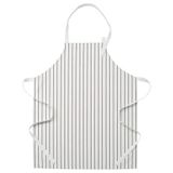 IKEA RINNIG mutfak önlüğü beyaz-siyah - 00609899