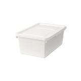 IKEA Saklama Kutusu Kapaklı 38x25x15 Cm Polipropilen Plastik Beyaz Renk