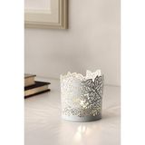 IKEA Samverka Tealight Mumluk - Beyaz - 1 Adet