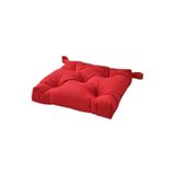 IKEA Sandalye Minderi Kırmızı Renk 40/35x38x7 Cm Cırt-Cırtlı IKEA-Pamuklu