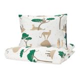 IKEA SANDLÖPARE çocuk nevresim takımı beyaz-koyu mavi - 30603198