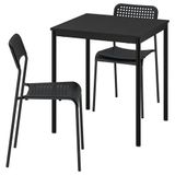 IKEA SANDSBERG mutfak masası takımı siyah - 29608390