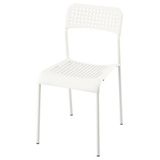 IKEA SANDSBERG plastik sandalye beyaz - 10605424