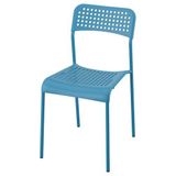IKEA SANDSBERG plastik sandalye mavi - 80605425