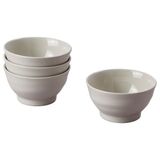 IKEA SANDSKADDA seramik kase seti açık gri-bej - 40559449