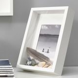Ikea Sannahed 21X30 Cm A4 Beyaz Çiçek Konabilen Derin Kutu Çerçeve Ahşap Fotoğraf Resim Çerçevesi