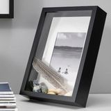 Ikea Sannahed 21X30 Cm A4 Siyah Çiçek Konabilen Derin Kutu Çerçeve Ahşap Fotoğraf Resim Çerçevesi