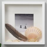 Ikea Sannahed 25X25 Cm Beyaz Çiçek Konabilen Derin Kutu Çerçeve Ahşap Fotoğraf Resim Çerçevesi