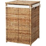 IKEA Sarı Branas Çamaşır Sepeti Rattan, 80 Litre 70% Polyester, 30% Pamuk