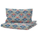 IKEA SATERVIDE bebek nevresim takımı beyaz-mavi - 00637067