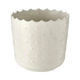 IKEA SESAMFRÖN seramik saksı, kırık beyaz, 9 cm