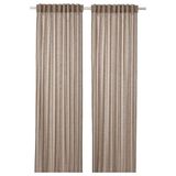 IKEA SILVERLÖNN tül perde/2 kanat bej - 10493978