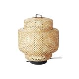 IKEA Sinnerlig Abajur Bambu Abajur Reostalı Abajur El Yapımı Abajur 28 cm